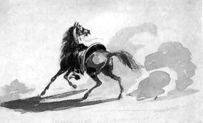 М. Ю. Лермонтов.  Оседланная лошадь. 