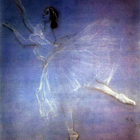 Анна Павлова в балете "Сильфиды"