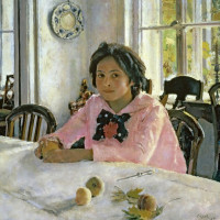 Девочка с персиками. Портрет В. С. Мамонтовой