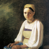 Крестьянка с васильками