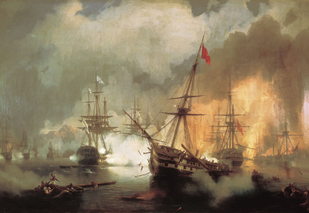 Морское сражение при Наварине 2 октября 1827 года.