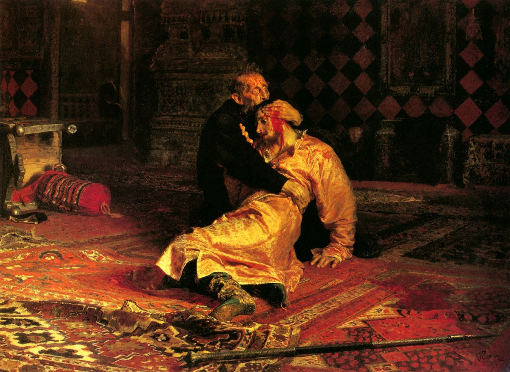 Иван Грозный и сын его Иван 16 ноября 1581 года.