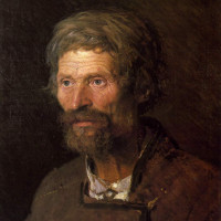 Голова крестьянина, старого украинца .