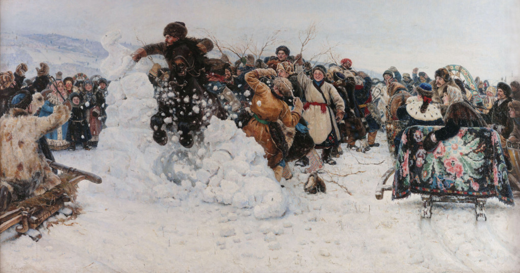 Взятие снежного городка